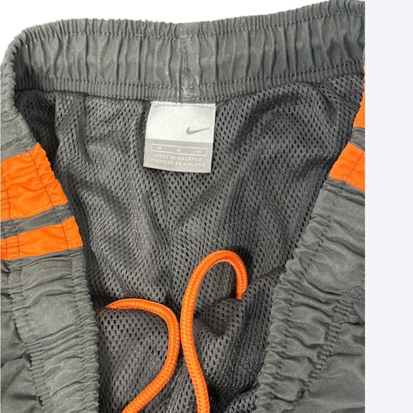 Nike Gray & Orange Board Shorts | Swim Trunks | Cargo Pockets | Size M - Picture 5 of 7